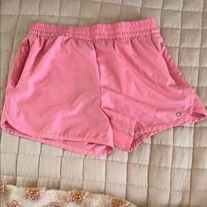 Pink Athletic Shorts with Elastic Waistband